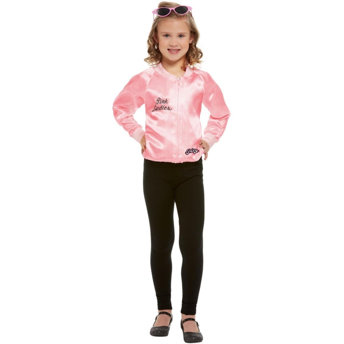 Smiffys - Grease Pink Ladies Jacket - Girls - Fancy Dress Central
