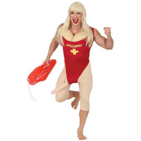 Fiestas Guirca - Funny Lifeguard Costume - Men - Fancy Dress Central