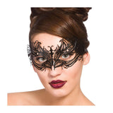 Wicked Costumes Ltd - Butterfly Filigree Metal Masquerade Eye Mask - Adult - Fancy Dress Central