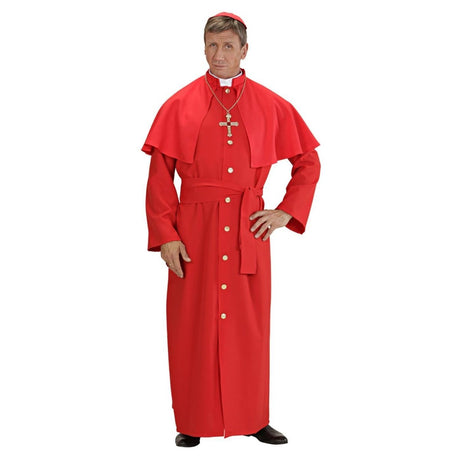 Widmann - Cardinal Costume (Red) - Men - Fancy Dress Central