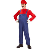 Widmann - Super Plumber Costume (Blue/Red) - Men - Fancy Dress Central