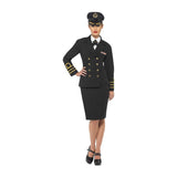 Smiffys - Navy Officer Costume - Womens - Fancy Dress Central