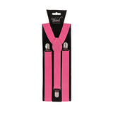 Wicked Costumes Ltd - Braces (Neon Pink) - Adult - Fancy Dress Central