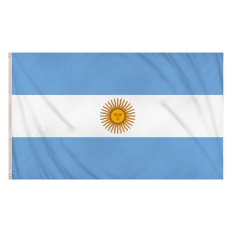 Henbrandt - Argentina Flag (5ft x 3ft) - Fancy Dress Central