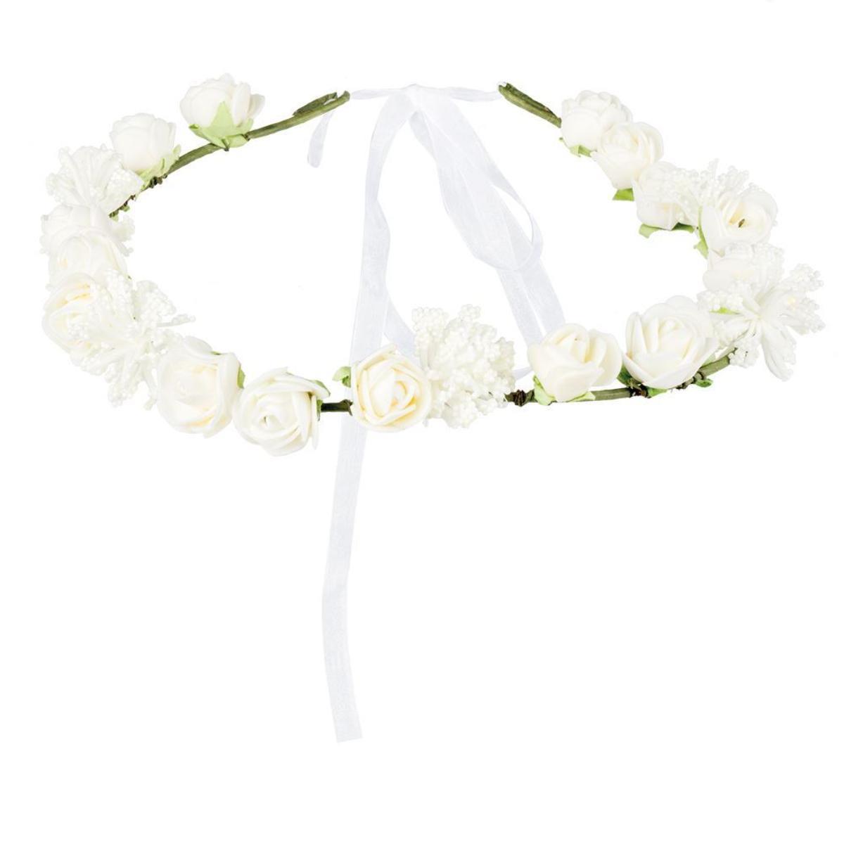 Flower Headband (White) - Women