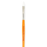 Flat Face Paint Brush (Yellow) - Medium
