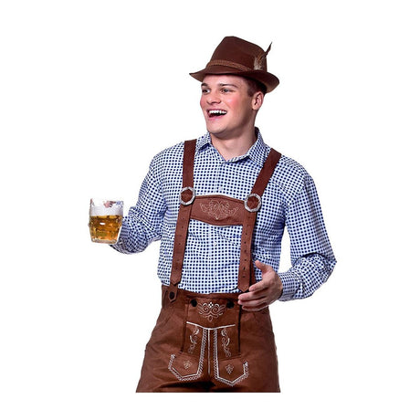 Wicked Costumes - Oktoberfest Shirt (Blue) - Men - Fancy Dress Central