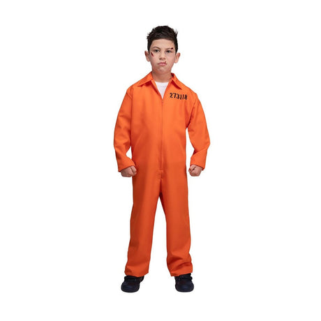 Wicked Costumes - Orange Convict Costume - Child - Fancy Dress Central