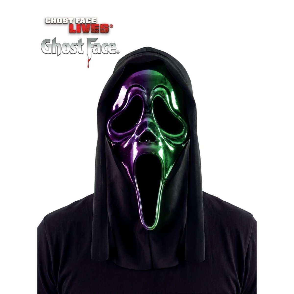 Wicked Costumes - Ghost Face Ombre Chrome Mask - Adult - Fancy Dress Central