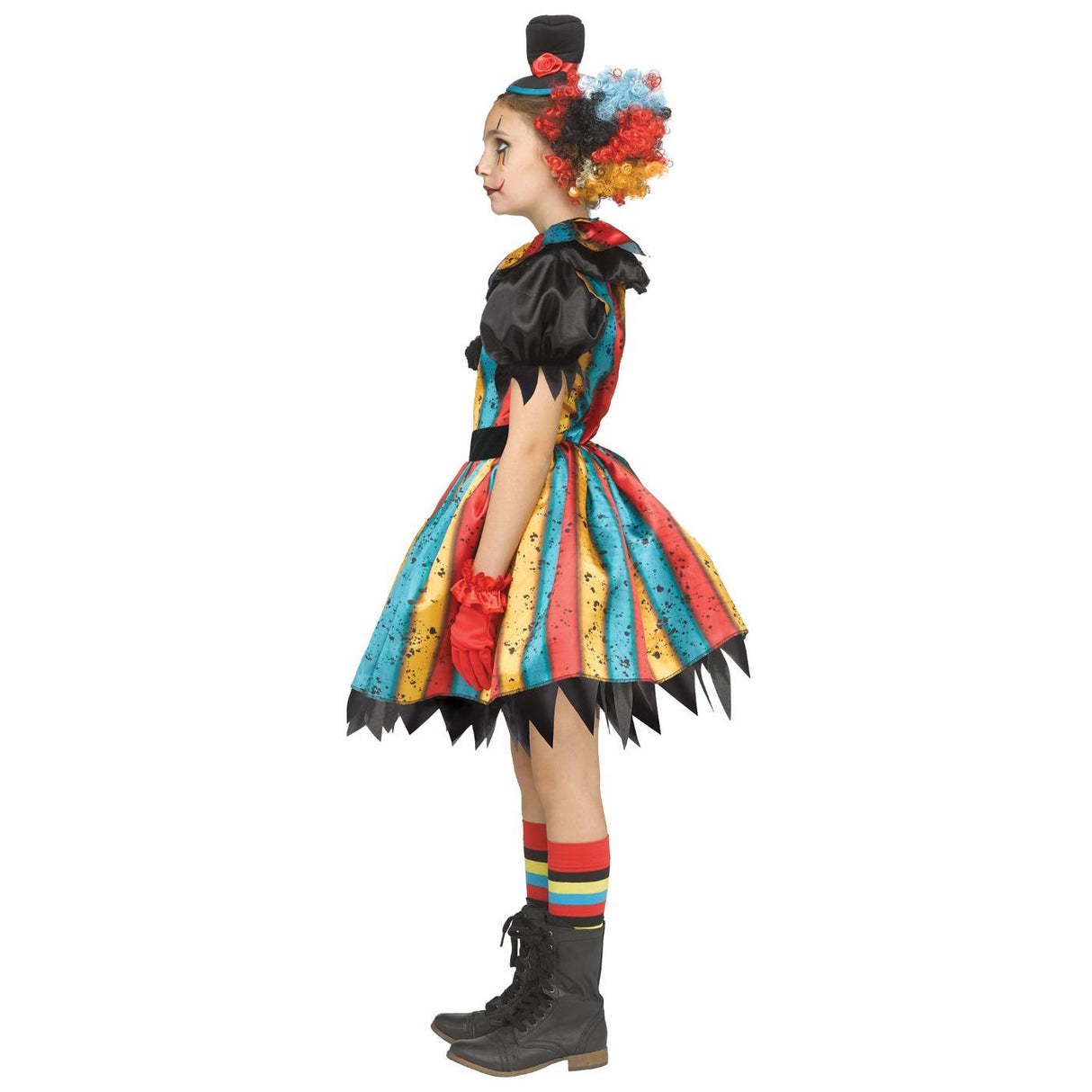 Carny Clown Costume - Girls