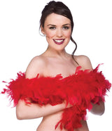 Wicked Costumes Ltd - Feather Boa 1.7m (Red) - Adult - Fancy Dress Central