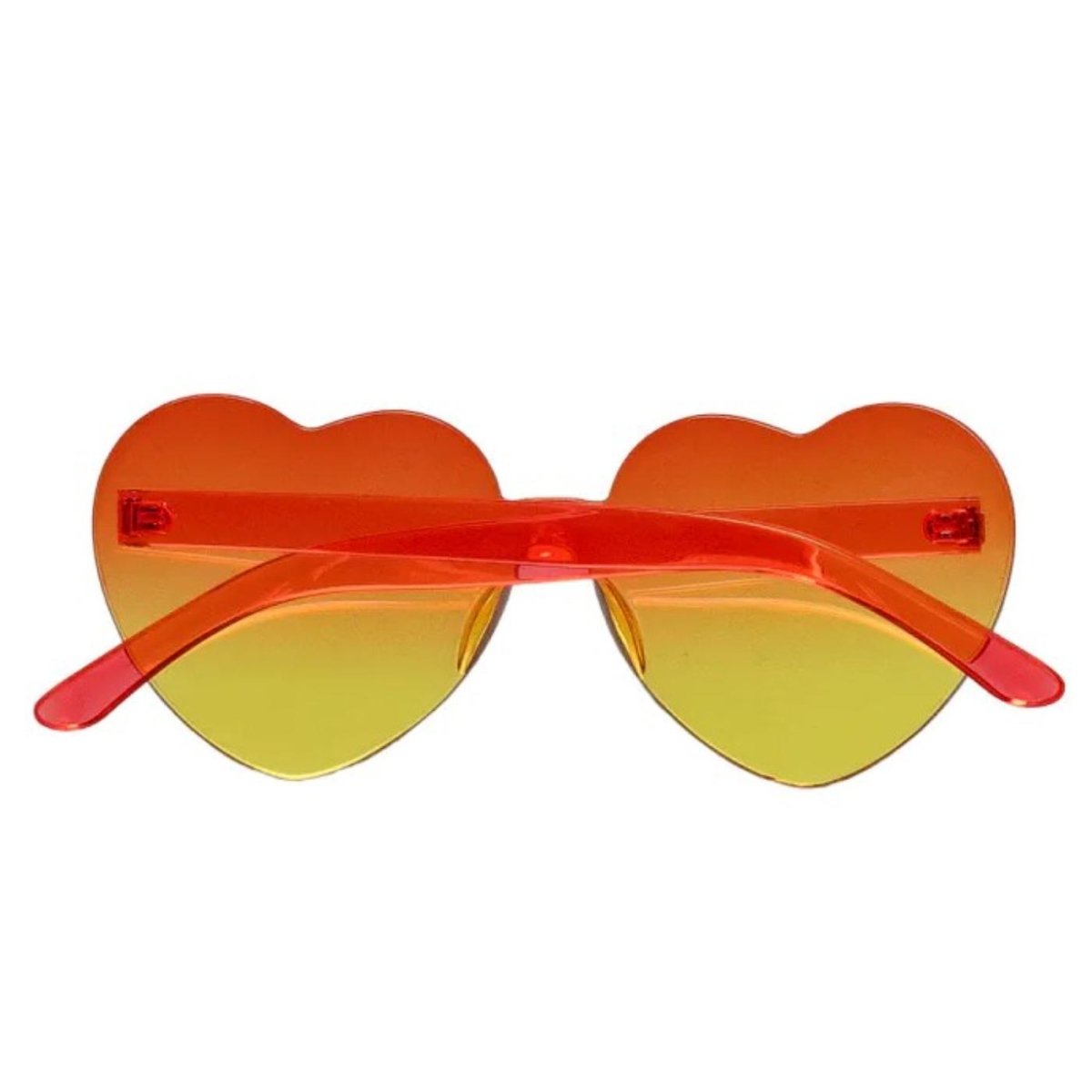 Boland - Festival Hearts Party Glasses (Orange) - Adult - Fancy Dress Central