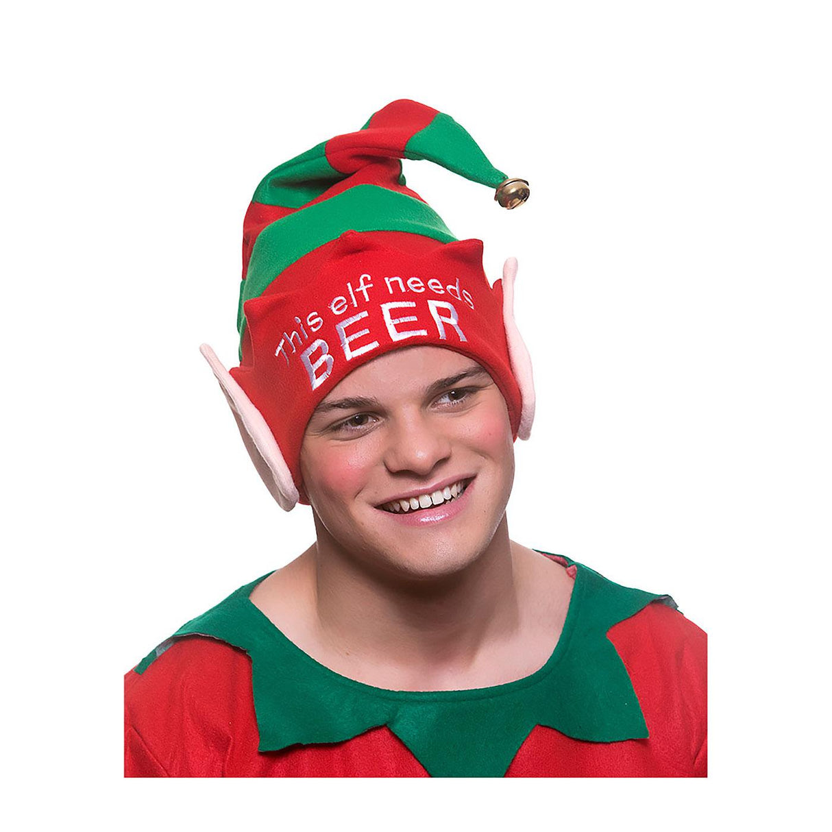 Christmas Elf Hat (This Elf Needs Beer) - Adult
