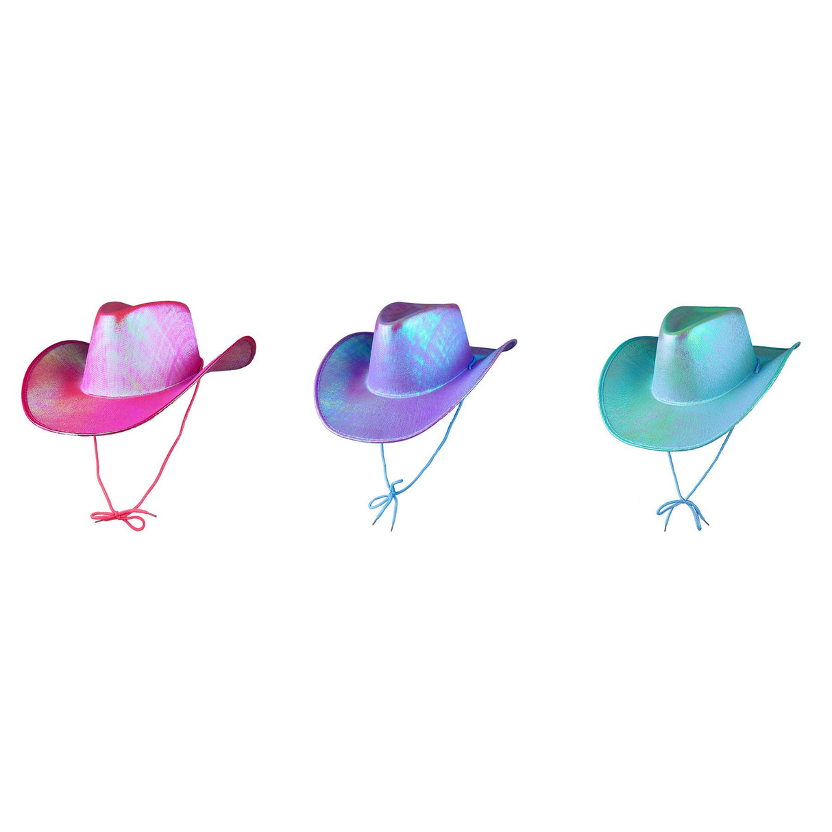 Iridescent Texan Cowboy Hat - Adult