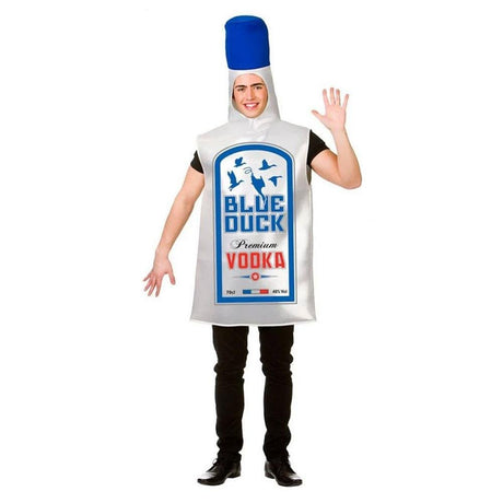 Wicked Costumes - Blue Duck Vodka Bottle Costume - Adult - Fancy Dress Central