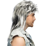 Boland - 80s Rocker Wig (Grey) - Adult - Fancy Dress Central