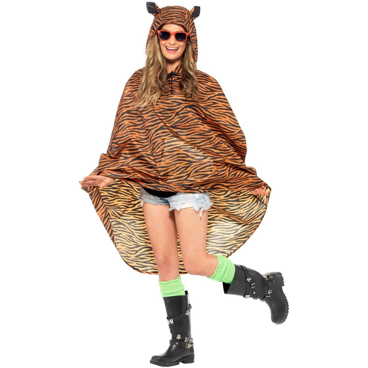 Tiger Party Poncho - Adult
