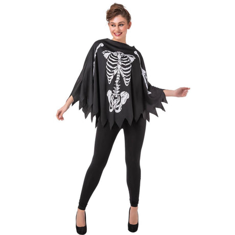 Wicked Costumes - Skeleton Poncho - Women - Fancy Dress Central
