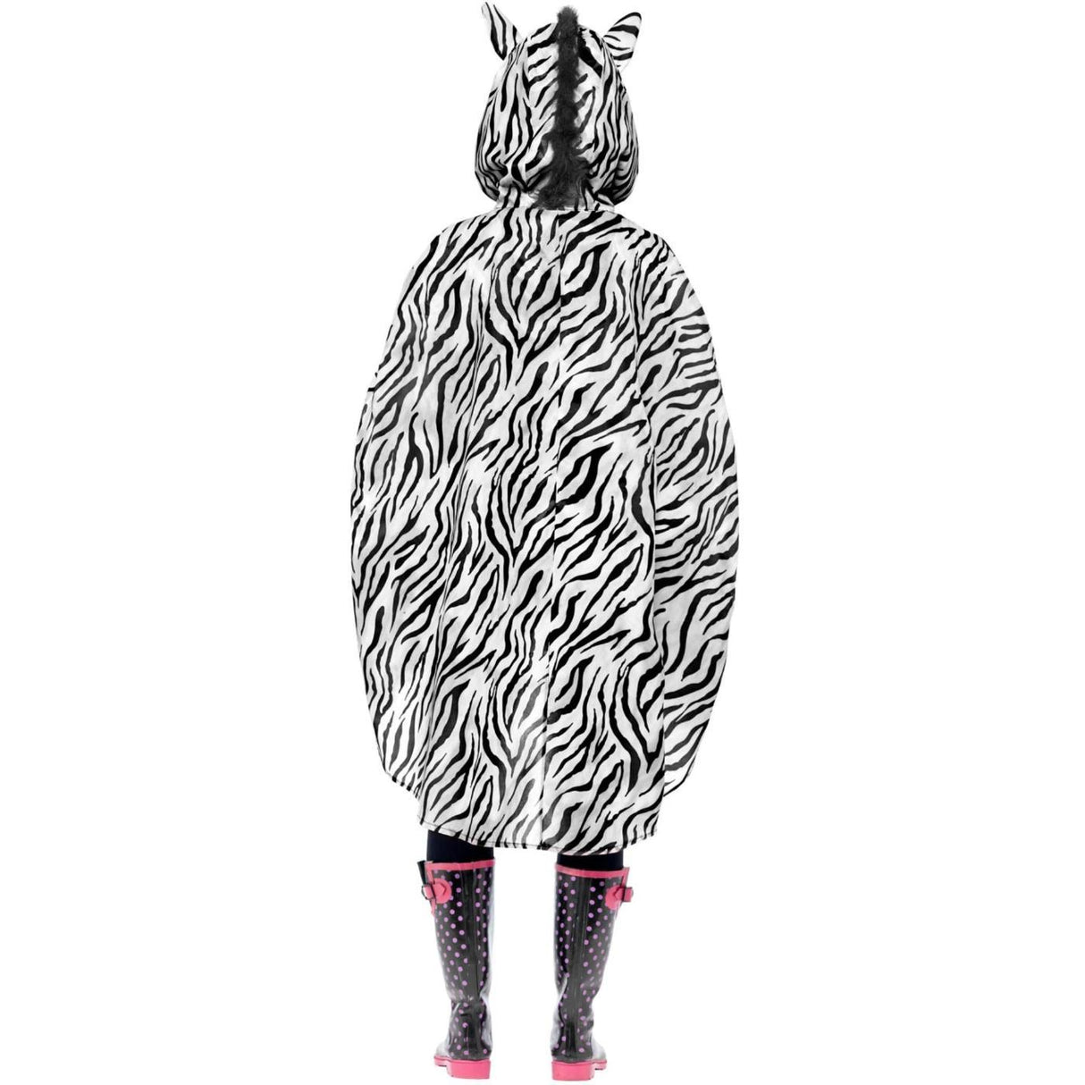Zebra Party Poncho - Adult