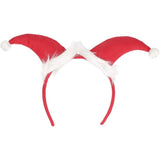 LED Santa Hats on a Headband - Adult