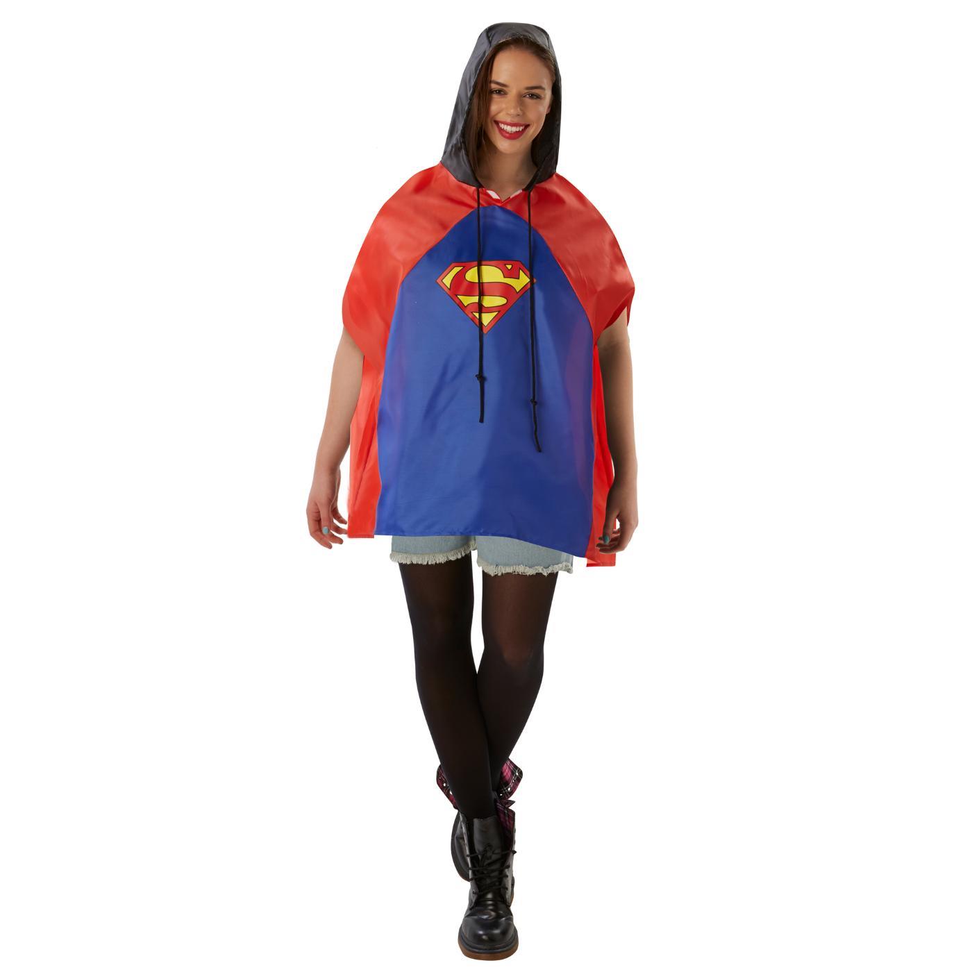 Rubies - DC Comics Superhero Poncho - Adult