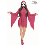 Ghost Face Hot Pink Glitter Costume - Women