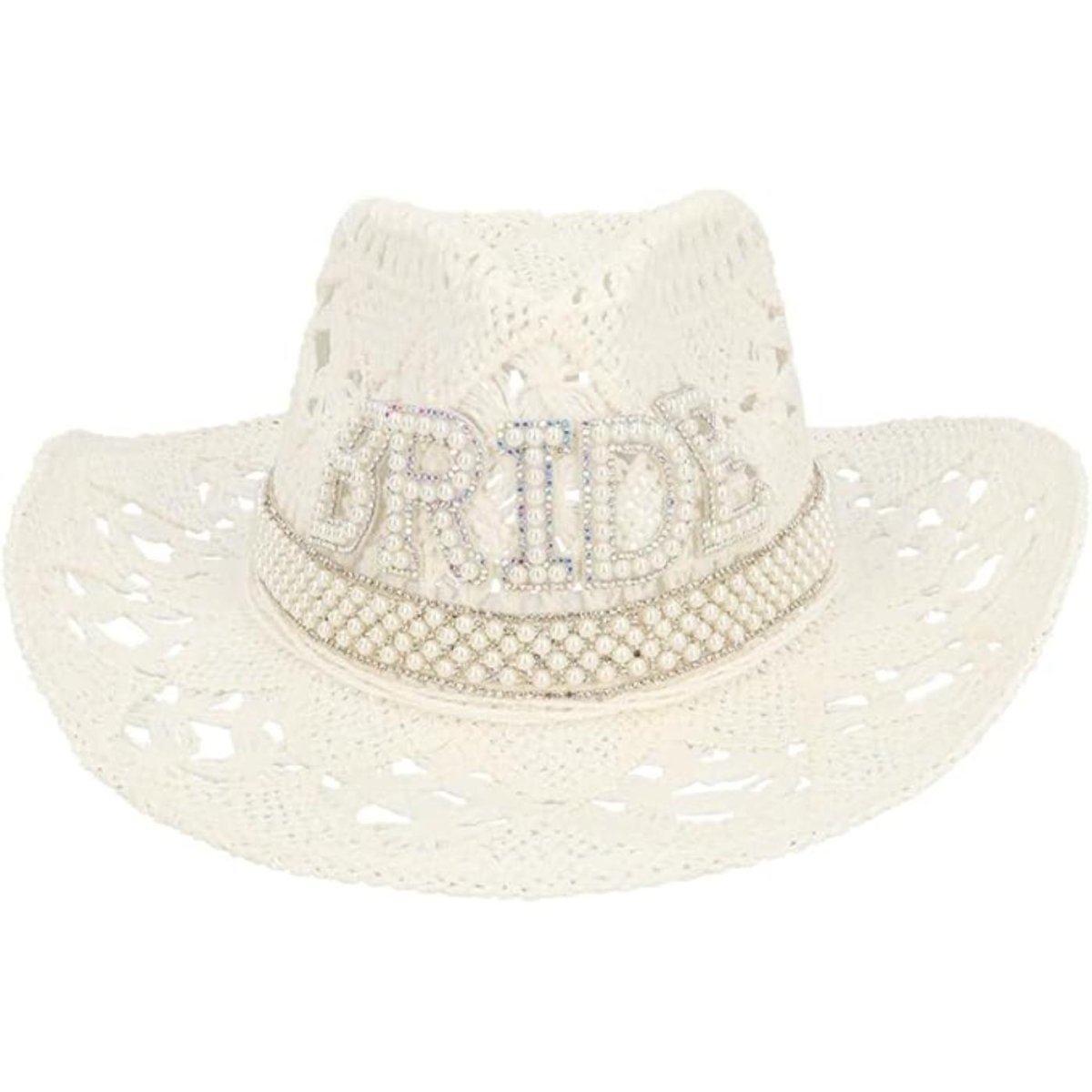 Boland - Summer Bride Cowboy Hat - Women - Fancy Dress Central