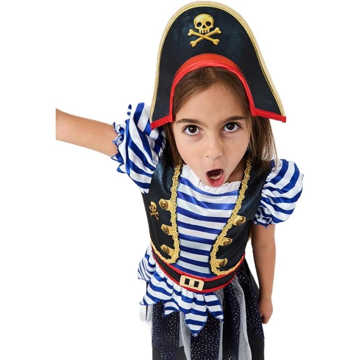 Blues Group - Fearsome Pirate Costume - Girls - Fancy Dress Central