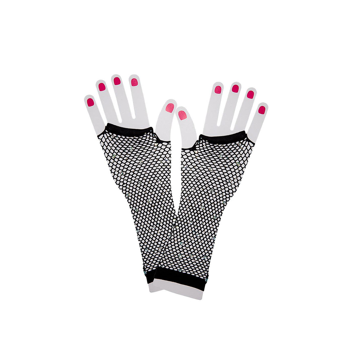 Wicked Costumes - 80s Net Gloves with Diamantes - Women