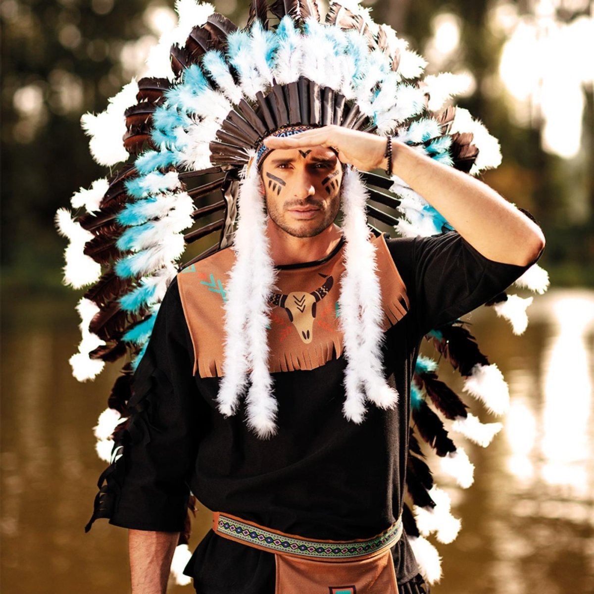 Snow Wolf Headdress - Adult