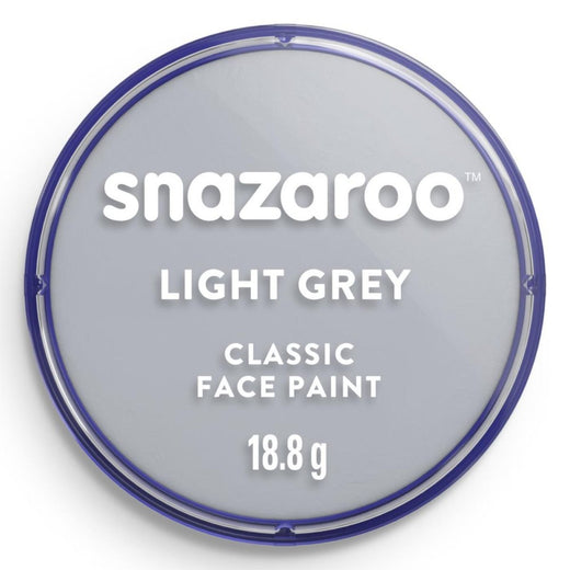 Snazaroo - Classic Face Paint (18ml) - Light Grey - Fancy Dress Central