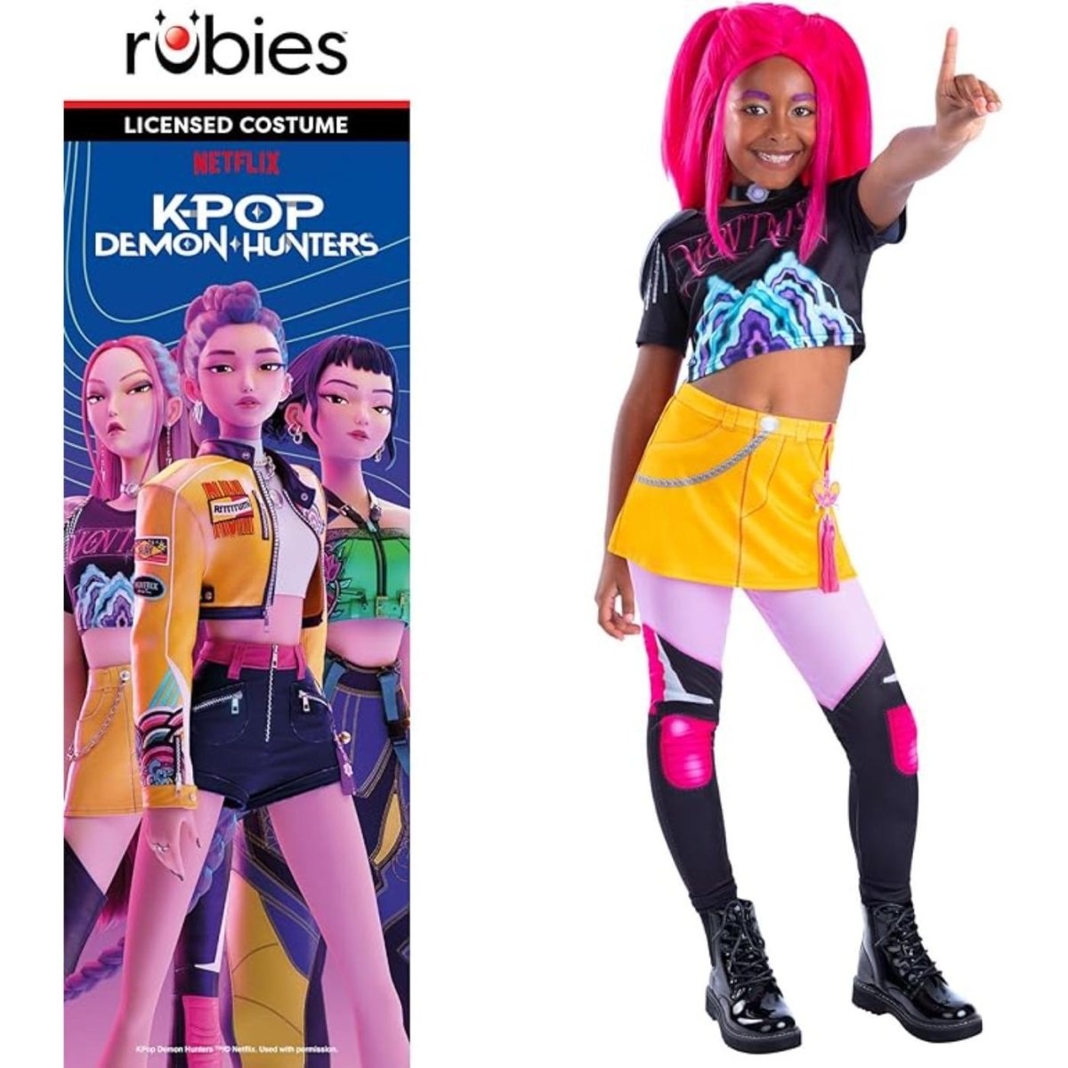Rubies - Mira Core Look K - Pop Demon Hunters Costume - Girls - Fancy Dress Central