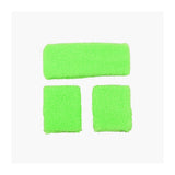 Wicked Costumes Ltd - 80s Sweatband & Wristbands (Neon Green) - Adult - Fancy Dress Central