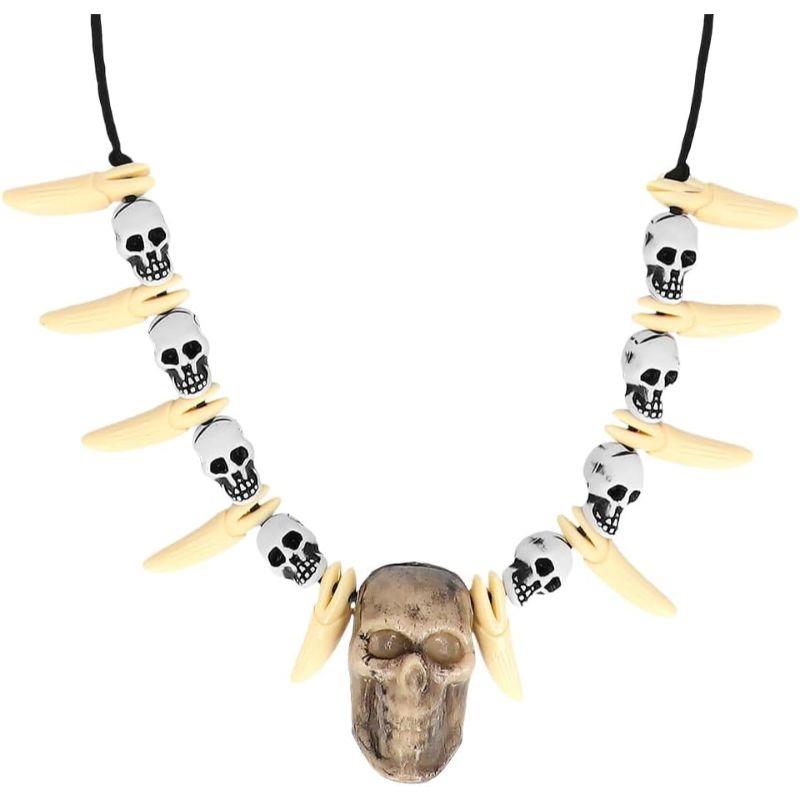 Skull & Tooth Necklace - Adult