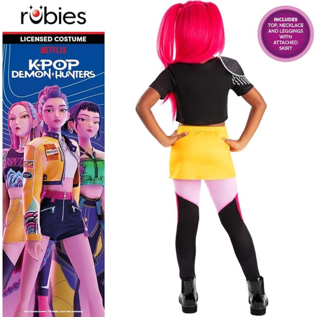Rubies - Mira Core Look K - Pop Demon Hunters Costume - Girls - Fancy Dress Central