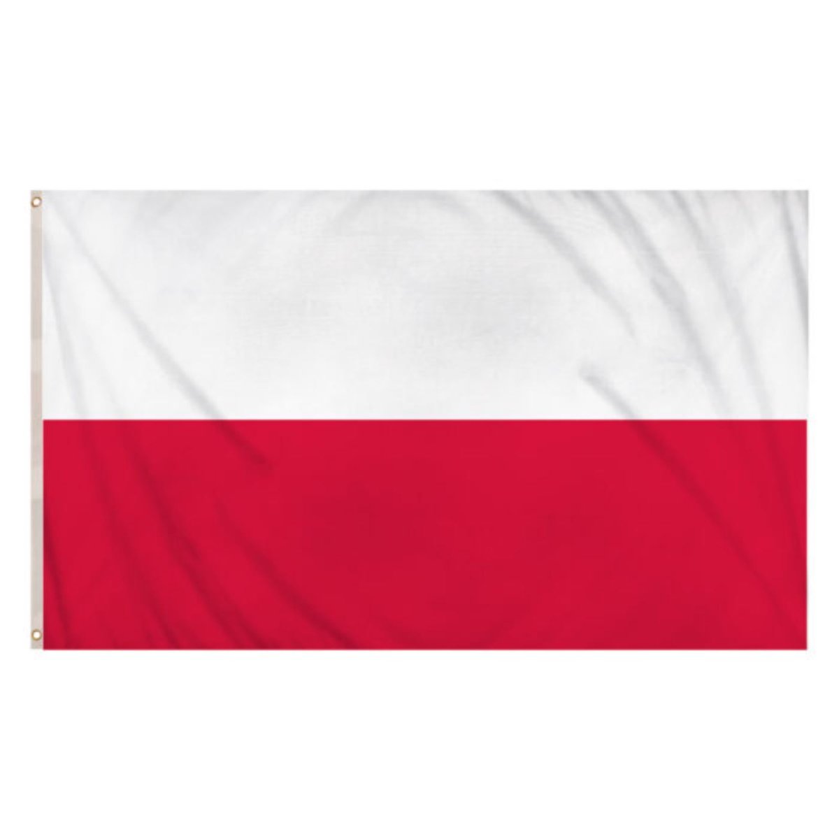 Henbrandt - Poland Flag (5ft x 3ft) - Fancy Dress Central