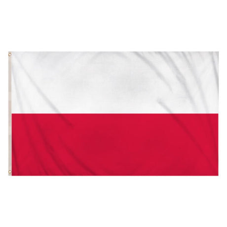 Henbrandt - Poland Flag (5ft x 3ft) - Fancy Dress Central