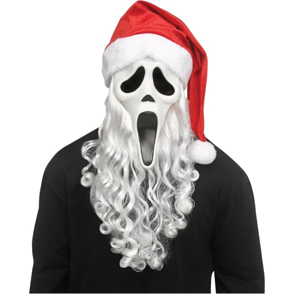Wicked Costumes - Ghost Face Santa Mask - Adult - Fancy Dress Central