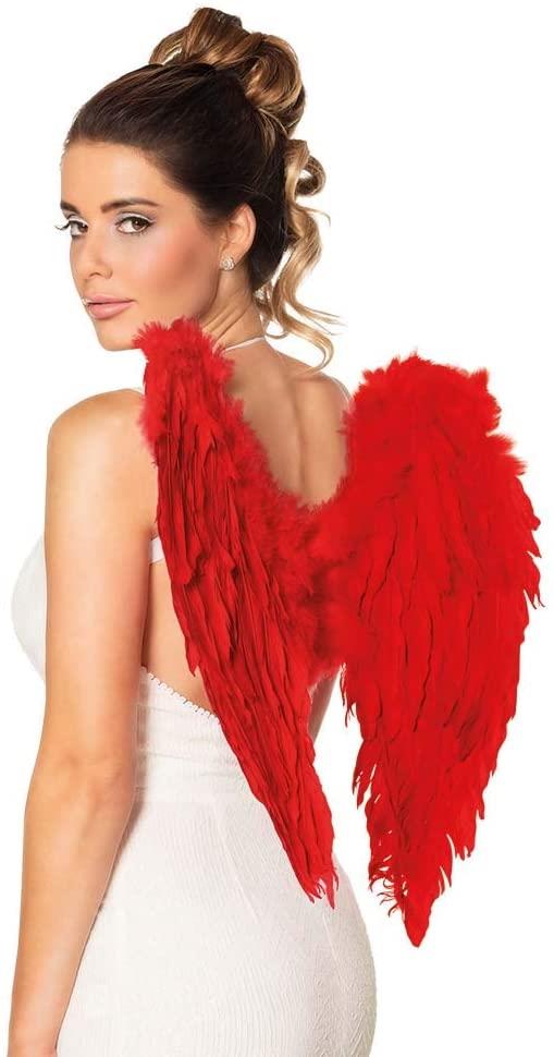 Boland - Angel Wings 50 x 50cm (Red) - Adult - Fancy Dress Central