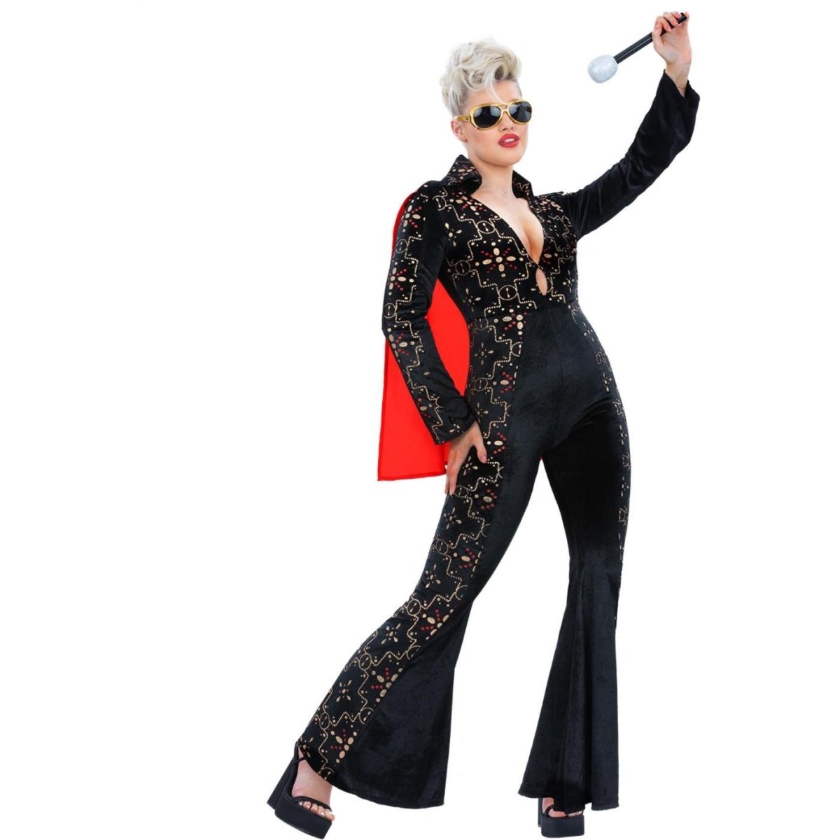 Smiffys - Elvis Rhinestone Costume - Women - Fancy Dress Central