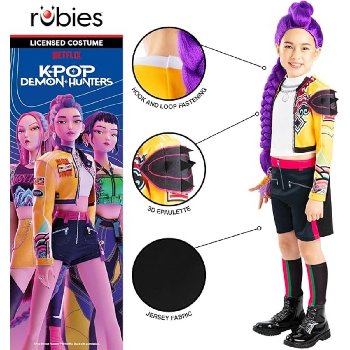 Rubies - Rumi Core Look K - Pop Demon Hunters Costume - Girls - Fancy Dress Central