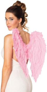Boland - Angel Wings 50 x 50cm (Pink) - Adult - Fancy Dress Central