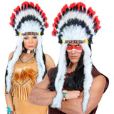 Raging Bull Feather Headdress - Adult