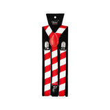Wicked Costumes Ltd - Braces (Red & White) - Adult - Fancy Dress Central