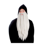 Wicked Costumes Ltd - Long Deluxe Beard (Grey) - Adult - Fancy Dress Central