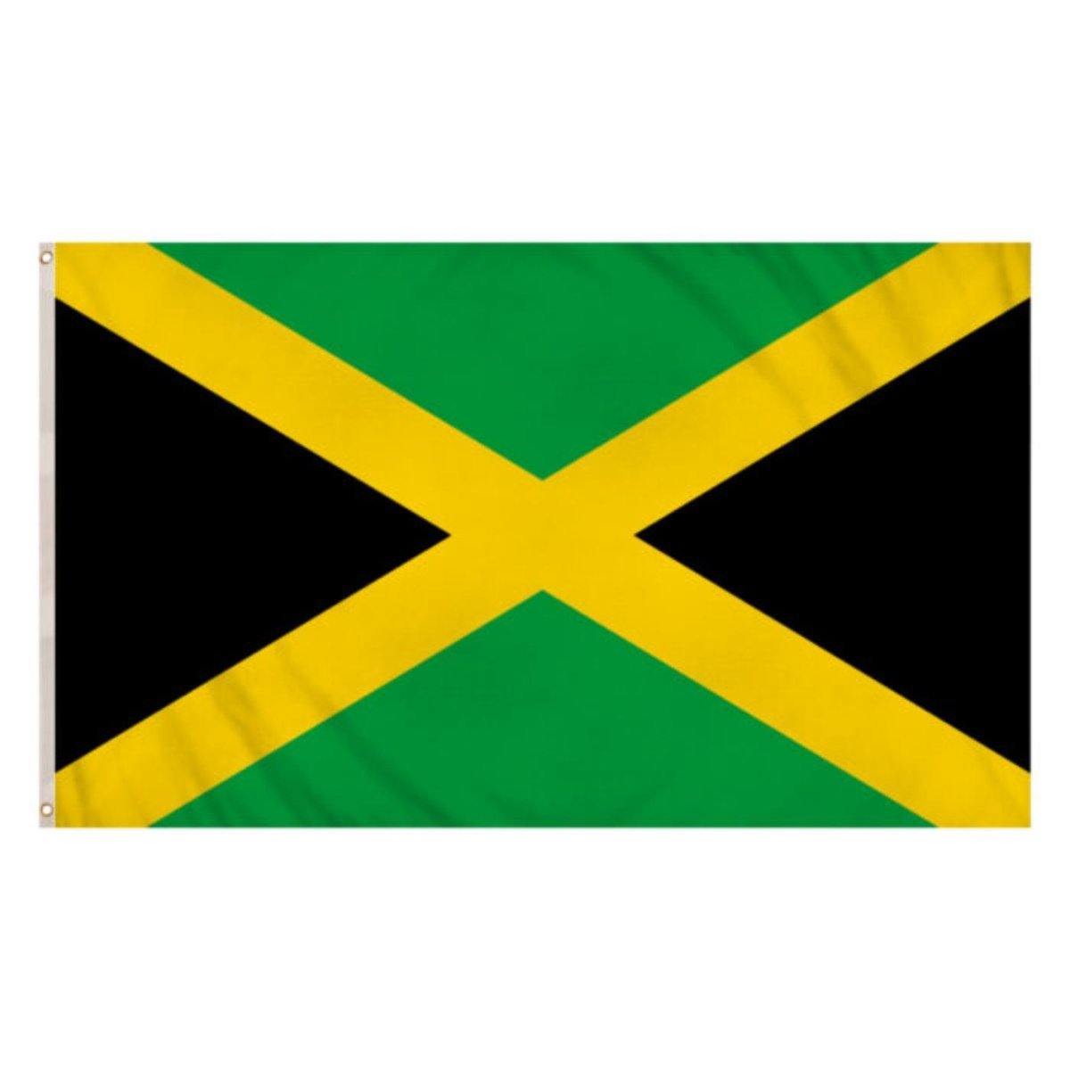 Henbrandt - Jamaica Flag (5ft x 3ft) - Fancy Dress Central
