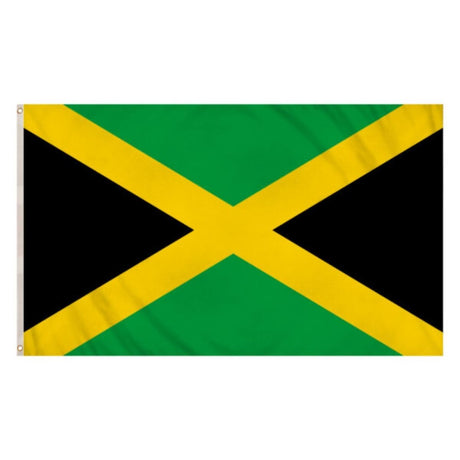 Henbrandt - Jamaica Flag (5ft x 3ft) - Fancy Dress Central