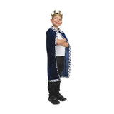Velvet Robe & Crown (Blue & Cowprint) - Child