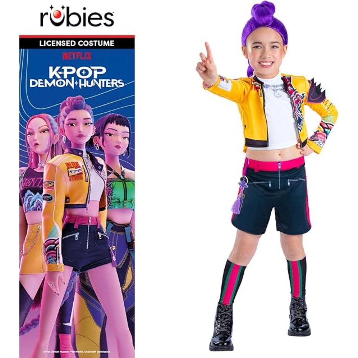 Rubies - Rumi Core Look K - Pop Demon Hunters Costume - Girls - Fancy Dress Central