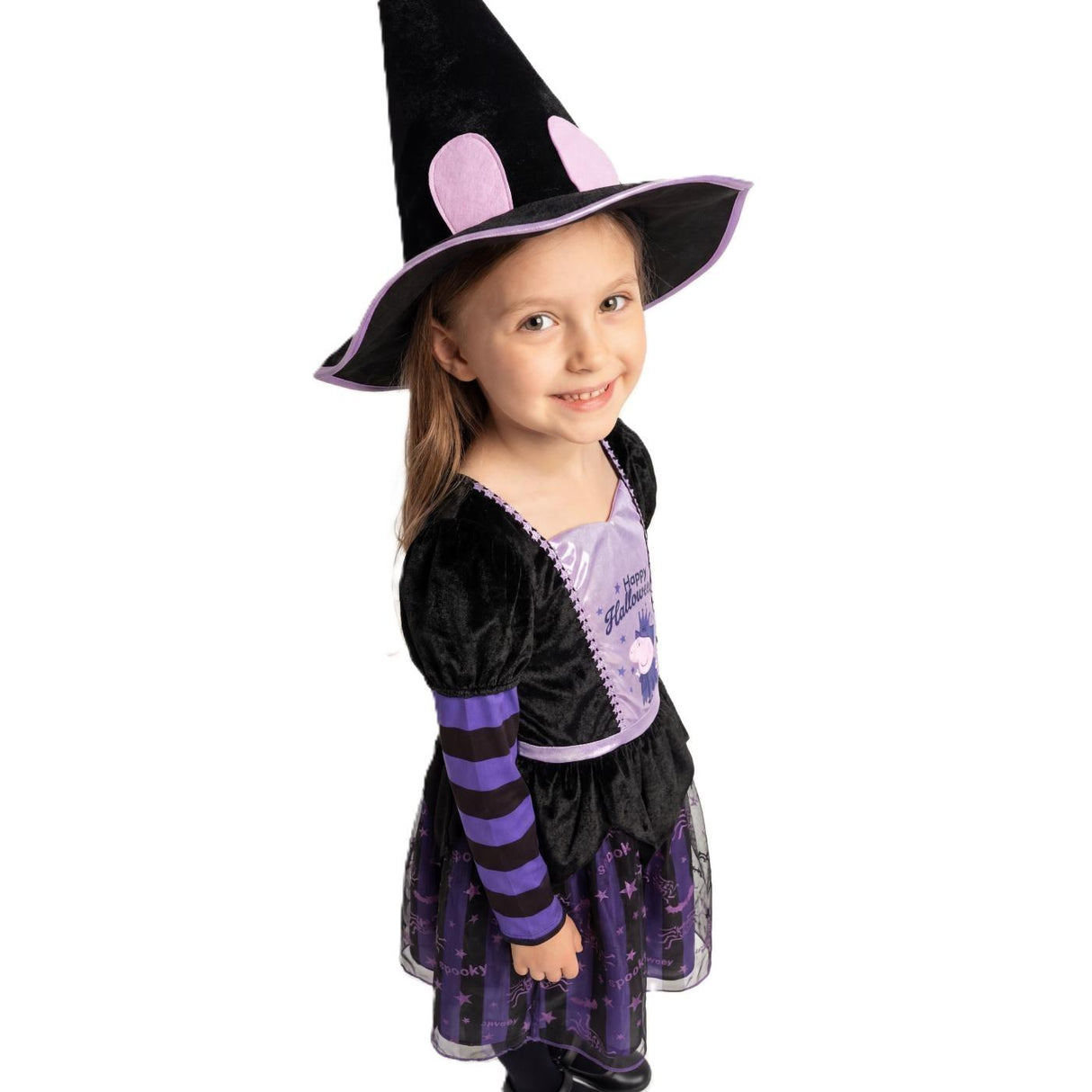 Peppa Pig Purple Witch Costume - Girls